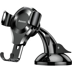 Baseus Gravity Phone Holder for Car - Stylish Black Design for Ultimate Convenience
